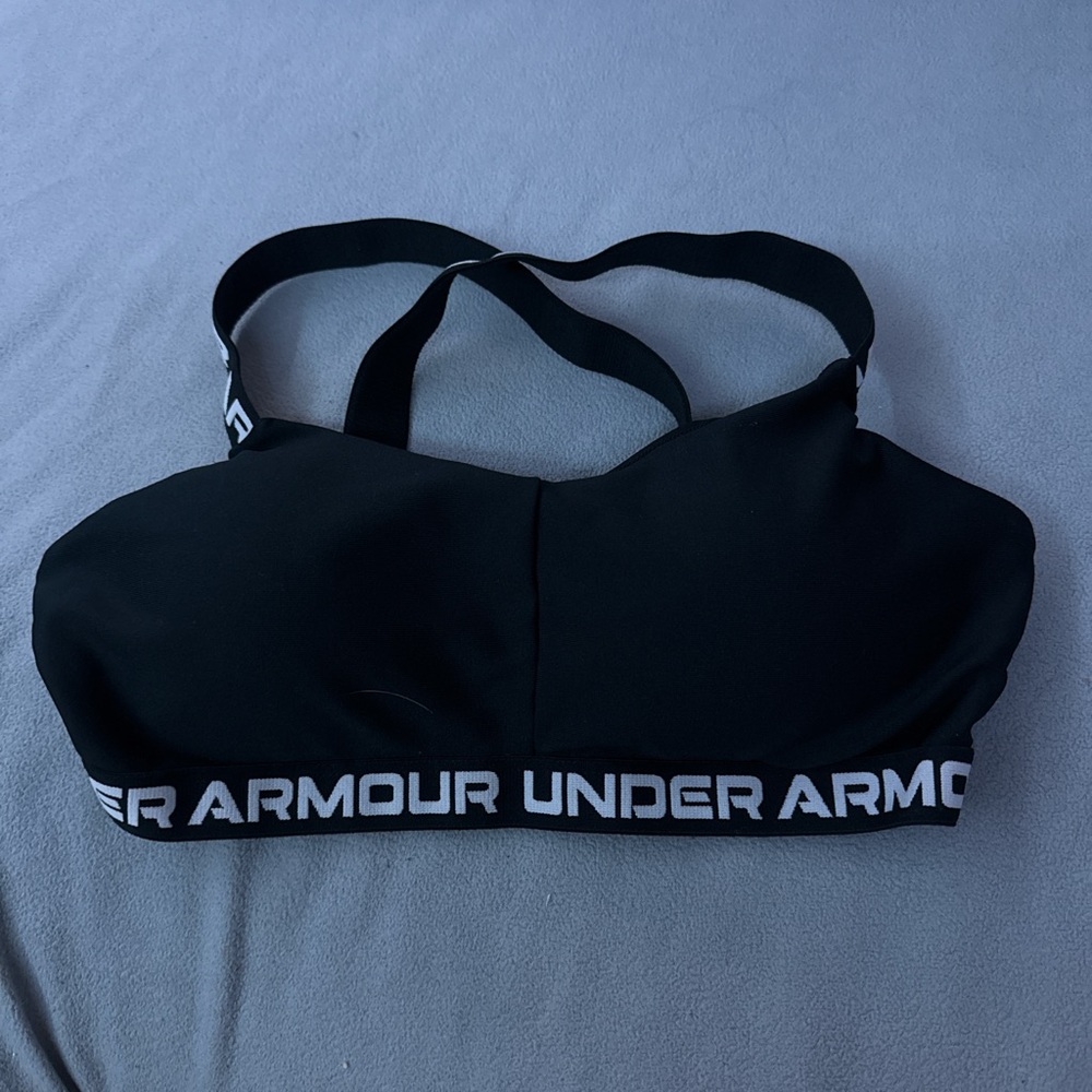 Black and White Under Armour Bra